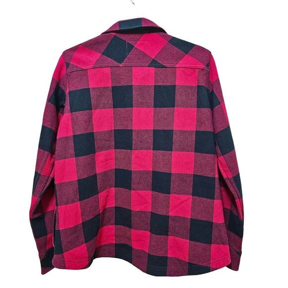 Orvis Classic Collection Shacket Red Black checkers. Sz Ws Large. Fleece lined. - Picture 2 of 13